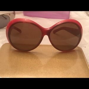 Missoni cherry and brown sunglasses. Oversized